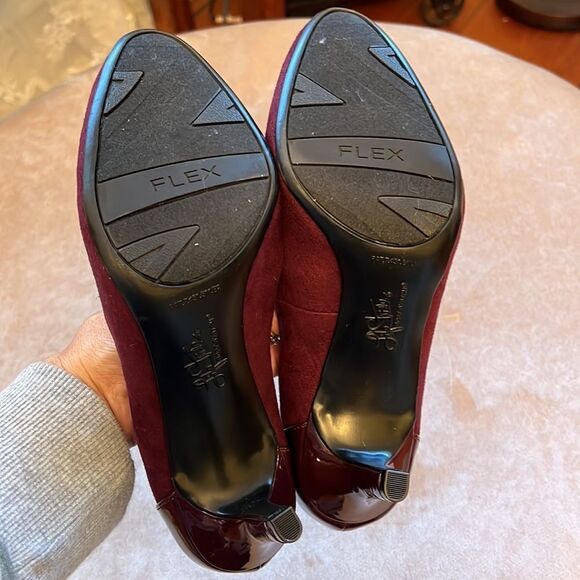 Life Stride Flex SZ 8.5 SOFT SYSTEM Plum Cranberry Pumps EUC - Picture 8 of 10